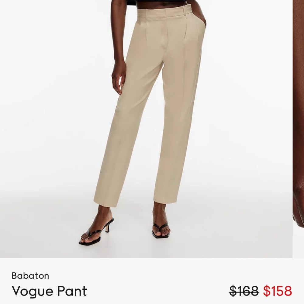 Aritzia Babaton Vogue Pant | Black | size 8